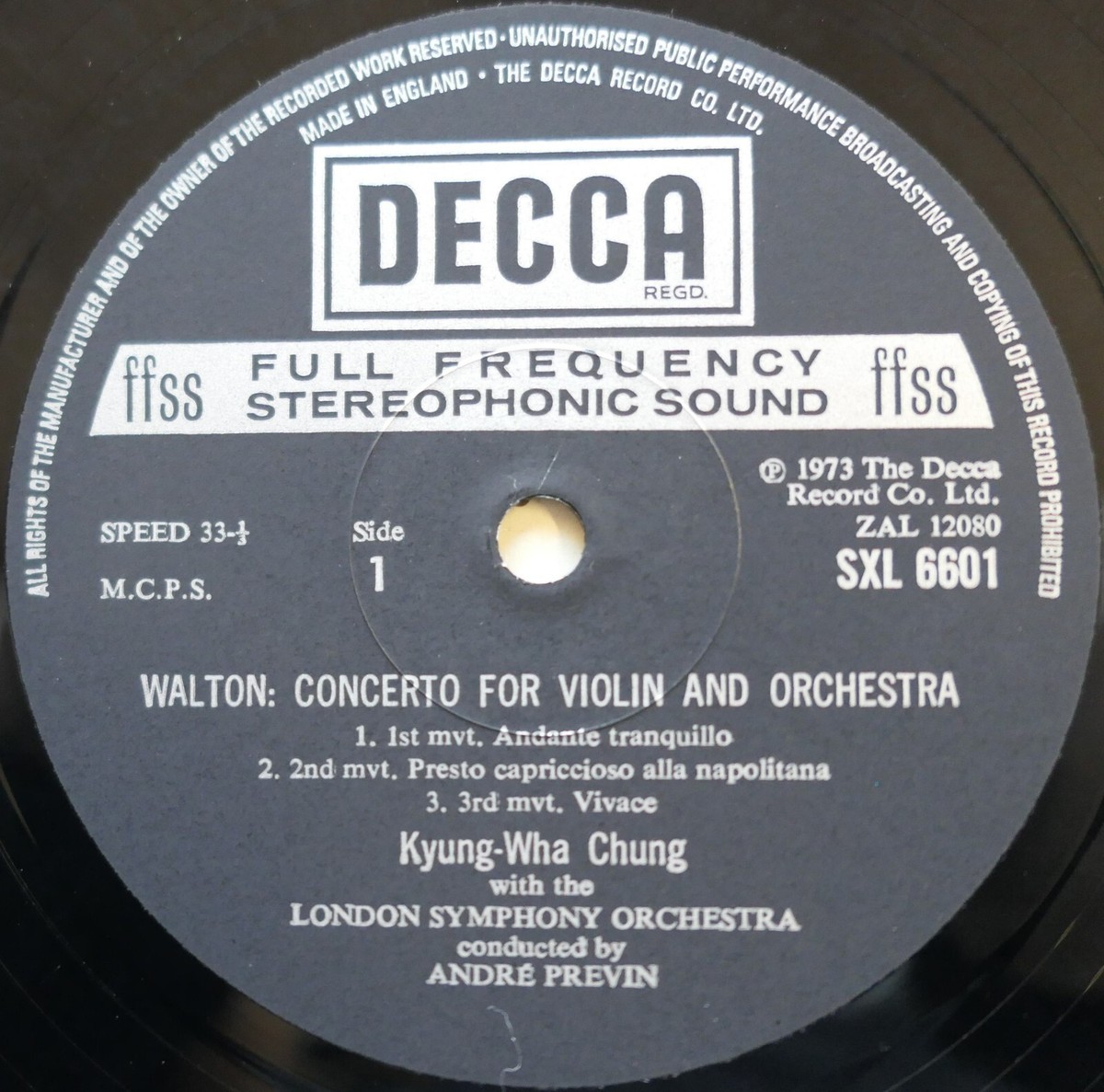 KYUNG-WHA CHUNG バイオリン協奏曲 レコード SXL 6601 KYUNG-WHA CHUNG バイオリン協奏曲 レコード SXL 6601