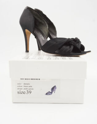 pedro garcia Schuhe High Heels Pumps damaris GR 39 schwarz Stiletto 9,5 cm B64