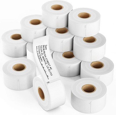  30252 Address Labels 1-1/8 x 3-1/2'' for DYMO Labelwriter 450, 4XL Printers
