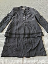 Kasper ASL Womens Sz 4 Black Skirt Suit