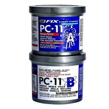 PC-11 Two-Part Marine Grade Epoxy Adhesive, Off White, 1lb in Two Cans