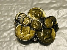Vintage 1979 Belt Buckle - Vintage US Coin Cluster