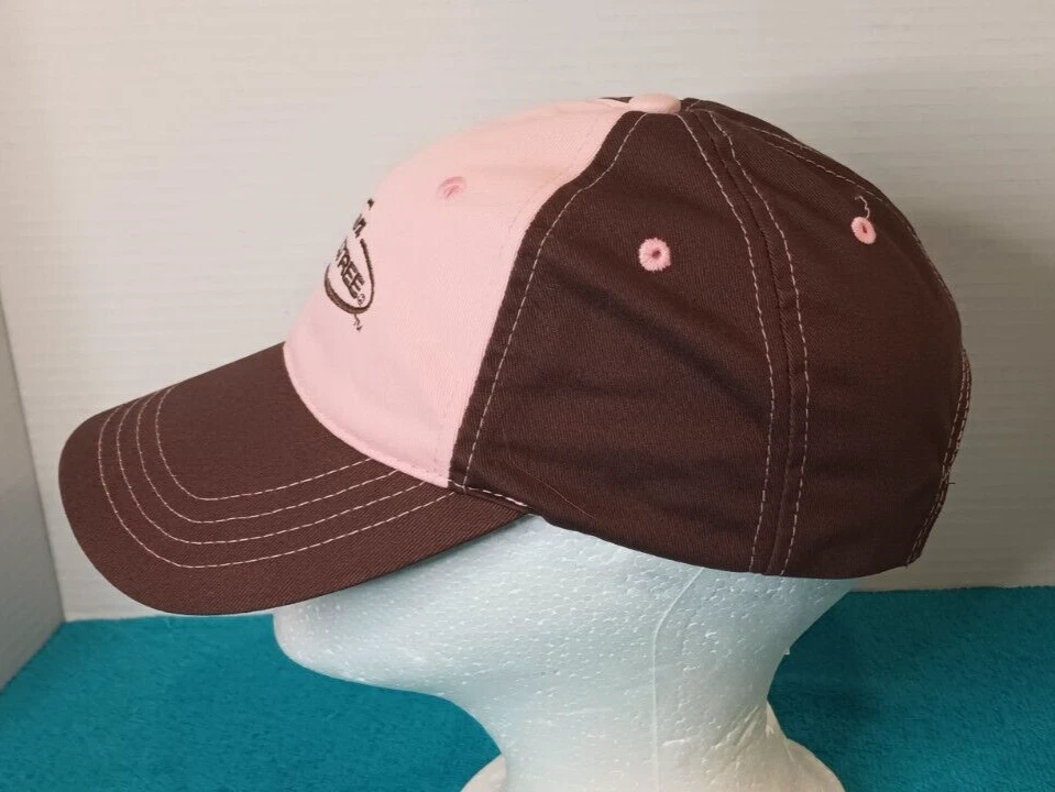 Ladies Team Real tree Camo Hat Embroidered Pink/brown Logo Women’s Hunting Cap - Image 2 of 4