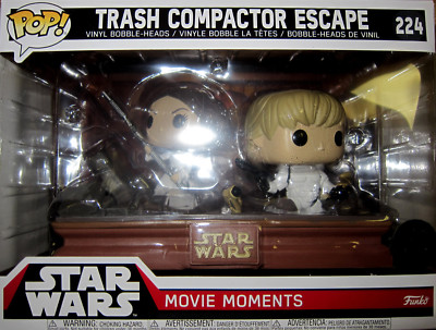 STAR WARS Trash Compactor Escape - Luke & Leia - Funko Pop! - Movie Moments