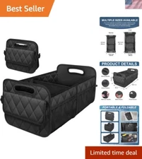 Durable Car Trunk Organizer with 6 Big Compartments - Ideal for Minivans & SUVs