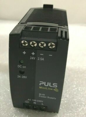 PULS ML60.241 Miniline Power Supply ML60 AC 100-240V DC 24-28V (Tote 76)