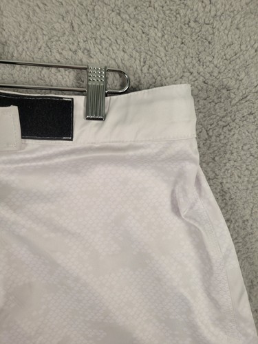 Hayabusa Hex Mid-Thigh Fight Shorts White - Picture 4 of 12