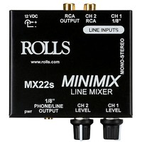 Rolls Mx22s Minimix 2 Channel 3.5mm And Rca Mini Line Mixer on sale Rolls Mx22s Minimix 2 Channel 3.5mm And Rca Mini Line Mixer on sale