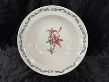 International Tableworks 072-01 TERRACE BLOSSOMS 9 1/4" Round Serving Bowl