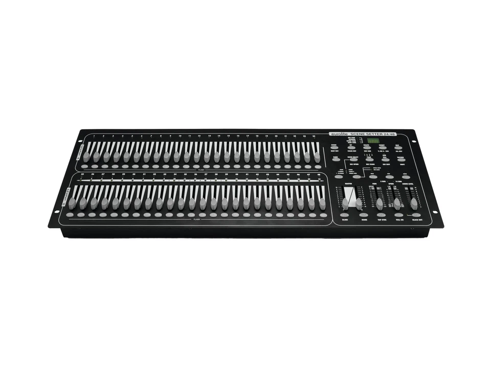 Eurolite DMX Scene Setter 24/48-komfortables Theaterlicht-Pult für 48 DMX-Kanäle - Bild 3 von 4