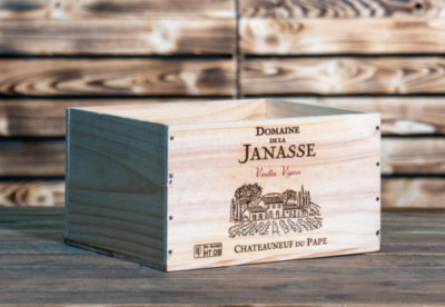 Französische Weinkiste Kiste 6 & 12 Flaschengrößen Holz Original Aufbewahrung Pflanzkorb