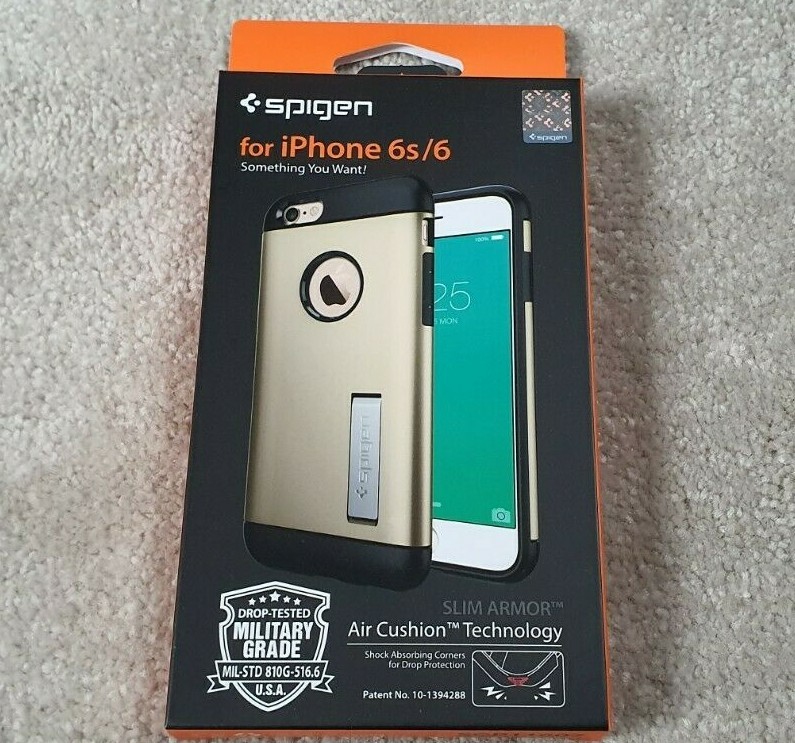 Genuine Spigen iPhone 6s Slim Armor Case Cover Champagne Gold