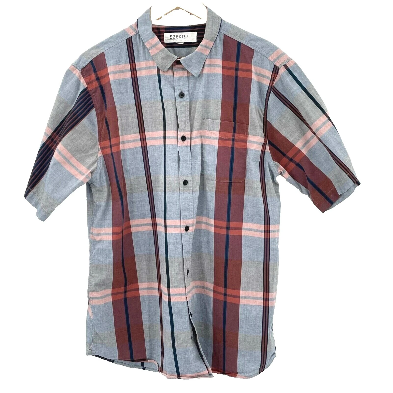 Ezekiel Cotton Striped Casual Button-Down Shirts for Men