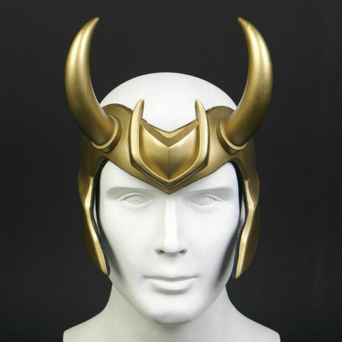 Loki Crown Horns Cosplay Headgear Helmet Costume Props Adult Headwear PVC - Picture 3 of 8