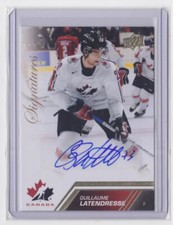 2013 UPPER DECK TEAM CANADA SIGNATURES GUILLAUME LATENDRESSE #128 TEAM CANADA