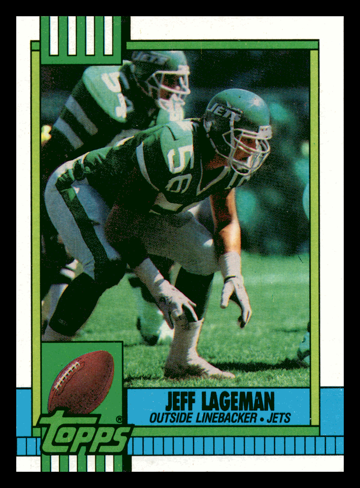 1990  Topps Jeff Lageman  New York Jets #449 NM-MINT