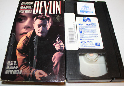 Devlin (VHS 1993) Bryan Brown, Roma Downey, Lloyd Bridges, Fox Video, Crime