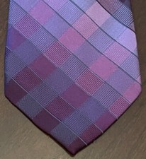Kenneth Cole New York Purple 100 Silk Men  s Neck Tie Made In China