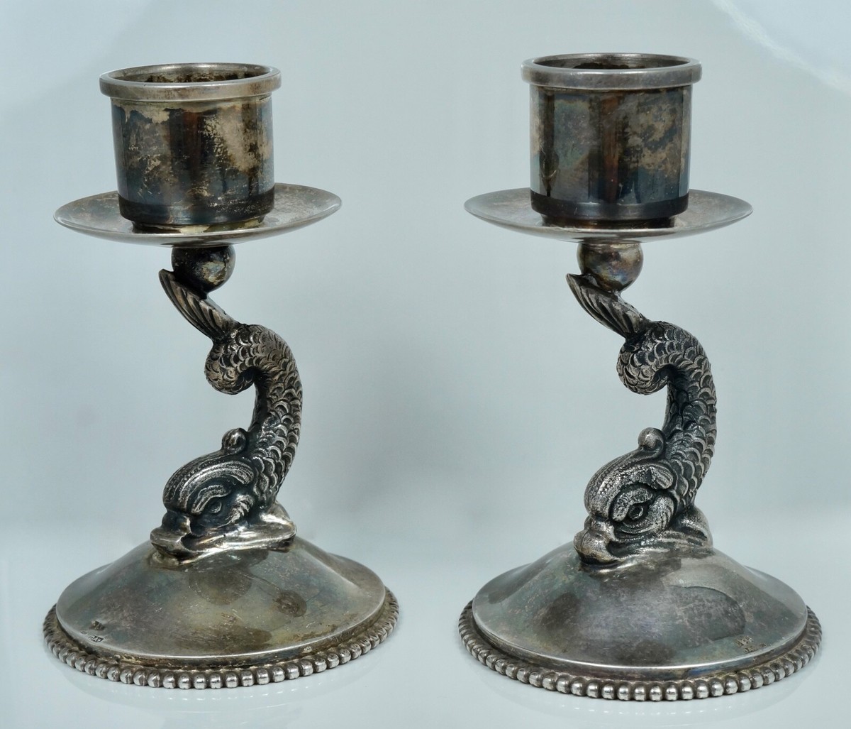 Candle Holder シルバー燭台ペア ヴィンテージ 51299004.webp