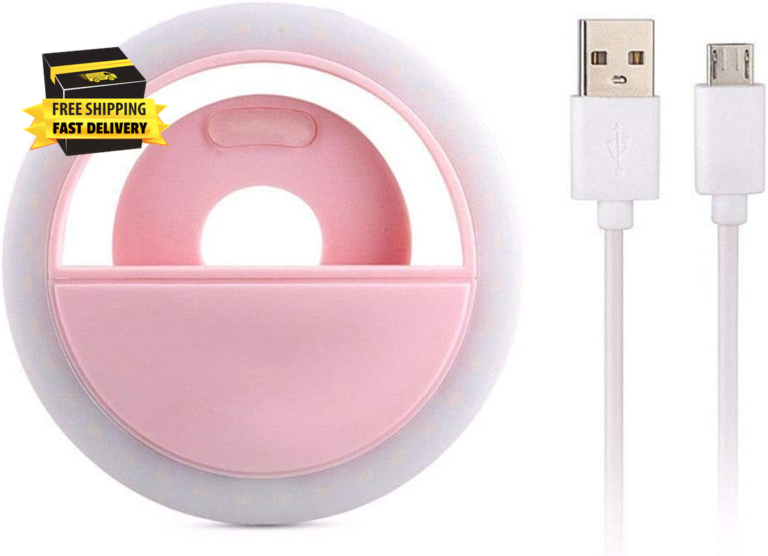 Mini Ring Light for Mobile Phones for Makeup Shooting Videos on Youtube, Selfie-image
