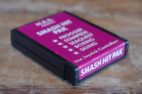 Atari 2600 HES Smash Hit Pack PAL Cartridge Tested Works 100%
