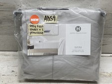 Hotel Collection 680 TC Supima Cotton Queen Flat Sheet Pillowcase Palladium