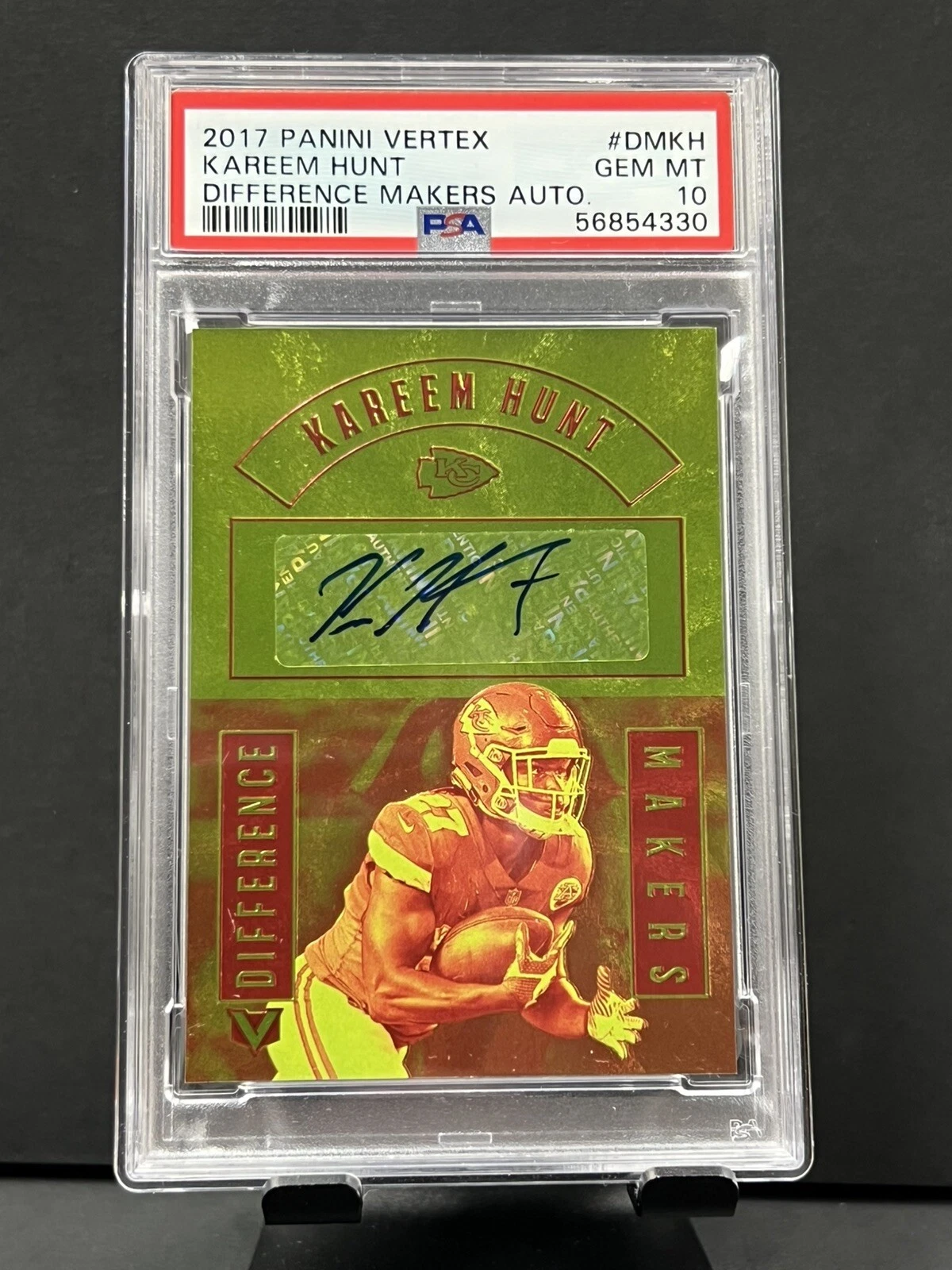 Kareem Hunt Panini Vertex Difference Makers Autographs #DMKH Base