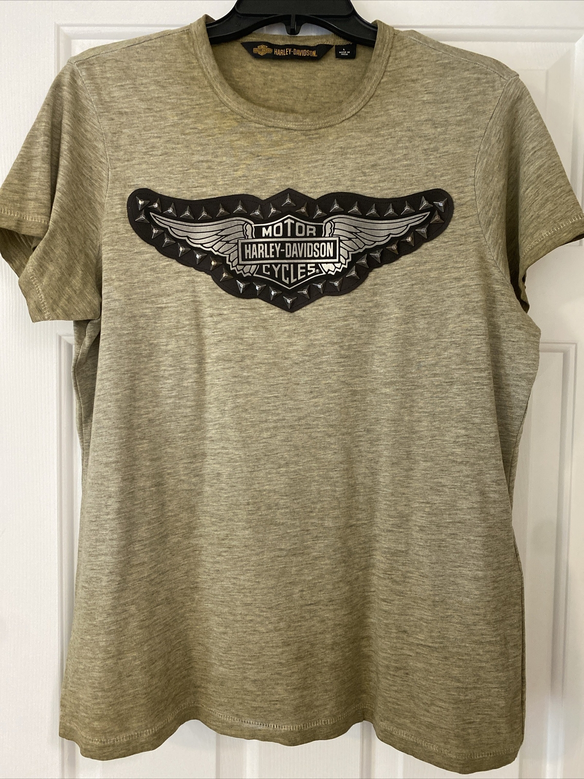 T-shirt Long Manches Harley Davidson - Femme, Vin, Motif Tattoo, Neuf Avec étiquette
