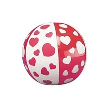 Mini Heart Beach Balls - Party Favors - 12 Pieces