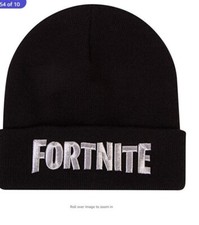 FORTNITE Beanie Kids Teens Gaming Hat OneSize Black