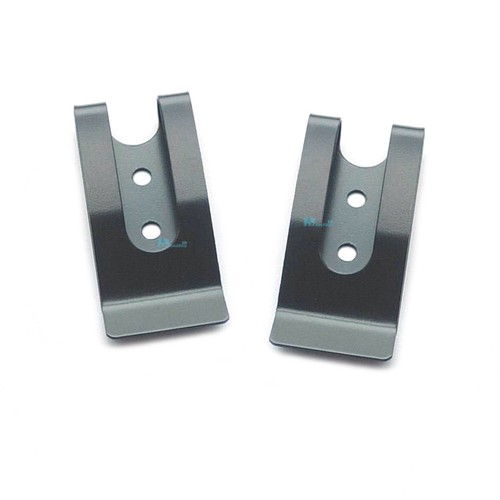 54x25mm Metal Holster Sheath Belt Clip Double Holes Clasp Hook Buckle Craft DIY - Picture 3 of 5
