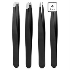 Tweezers Set / 4 PCS Stainless Steel