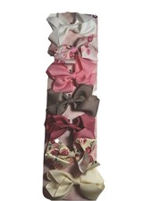 7 Unidades Hair Bow Clips Grosgrain Ribbon Baby Toddler Girl Hair Barrette Set