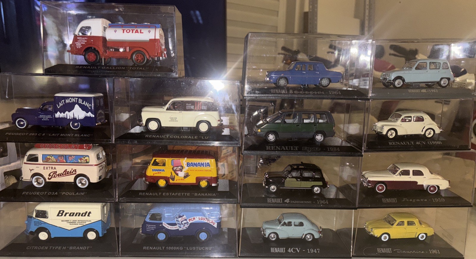 Pack 15 Voitures Altaya Neuf Renault Peugeot pour Compléter Vitrine de Collection