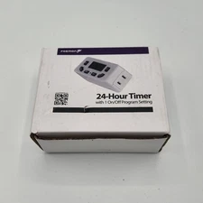 NEW Fosmon 24 Hour Programmable Digital Timer Outlet (2 Pack) ON/Off Program