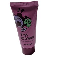 TonyMoly Im Red Wine Pore Tightening Mask Travel Size .5 fl oz 15ml New