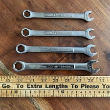 Vintage Craftsman Metric 6 Pt Combination Wrench Set 15mm-12mm Made In Usa
