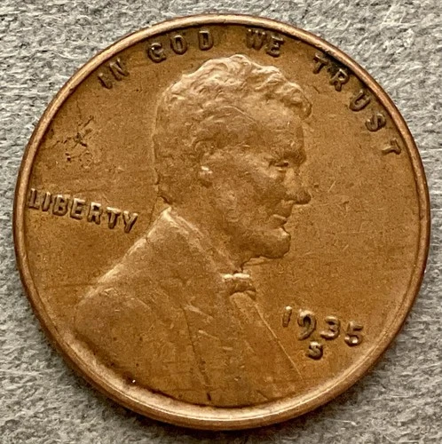 1935-S   Lincoln Wheat Cent - [VF/XF] Very/Extremely Fine - Higher Grade ~ B649