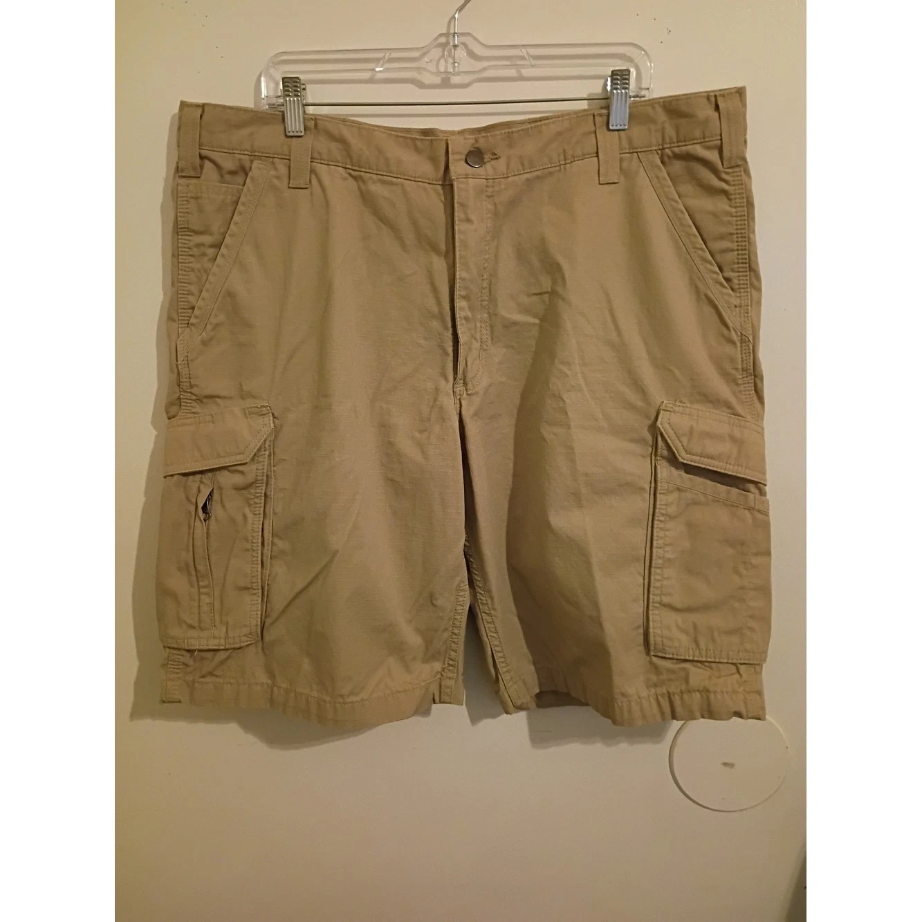 Carhartt Men's Tan Relaxed Fit Cargo Shorts Sz 40