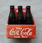 Vintage Miniature Mini Coca-Cola Coke Six-Pack 1.5" Dollhouse