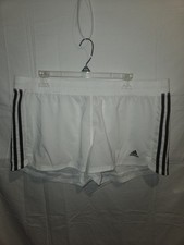 Adidas Women's White Performance Shorts Athletic Running Pull On Size XL