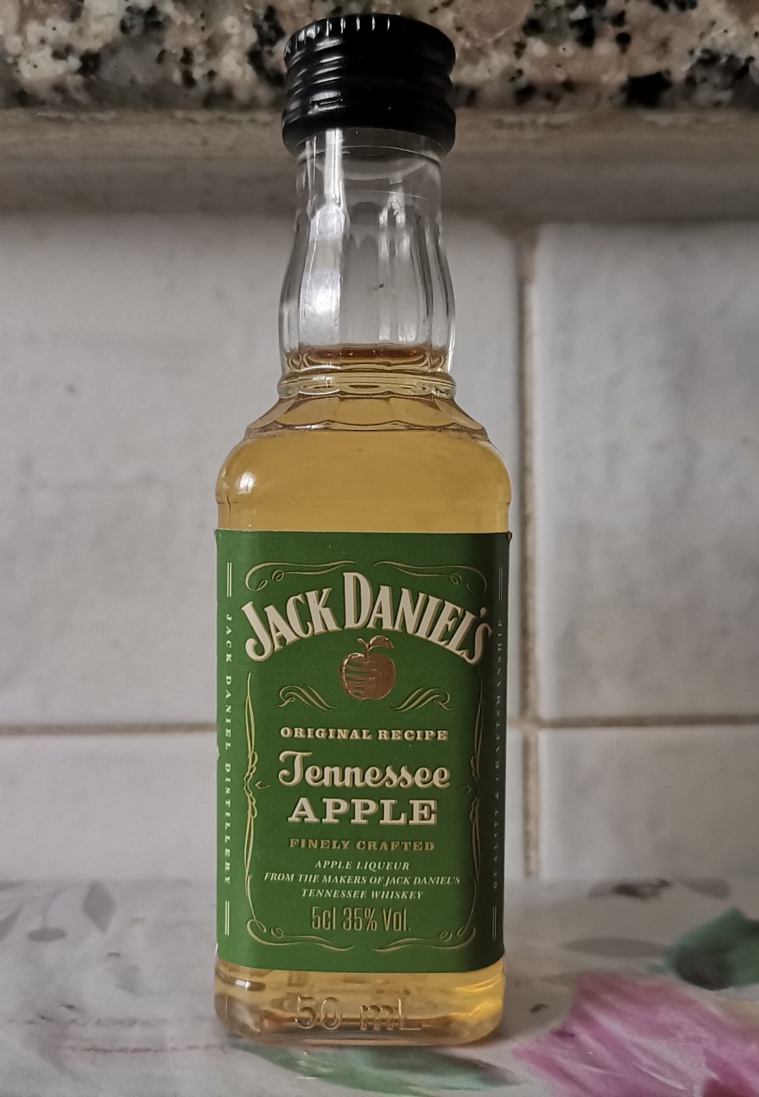 Jack Daniel's Tennessee Apple Miniatur Whiskey Liqueur 5cl MELA VERDE Pet Mignon