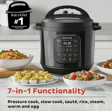 Instant Pot Chef Series 8 Qt Pressure Cooker and Multi-Cooker Free Shipping USA