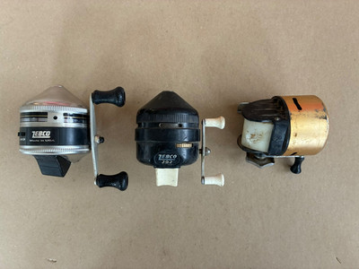 Vintage ZEBCO Fishing Reel Lot - ZEBCO 33, ZEBCO 202, Plus 1 Made