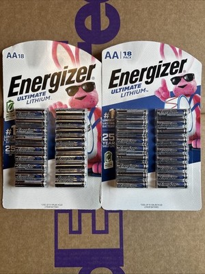 2pack Energizer Ultimate Lithium 36AA Single Use Batteries Exp. 2050