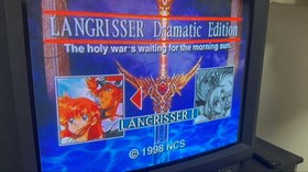 Sega Saturn Langrisser Tribute LANGRISSER TRIBUTE Game Soft Used Japan