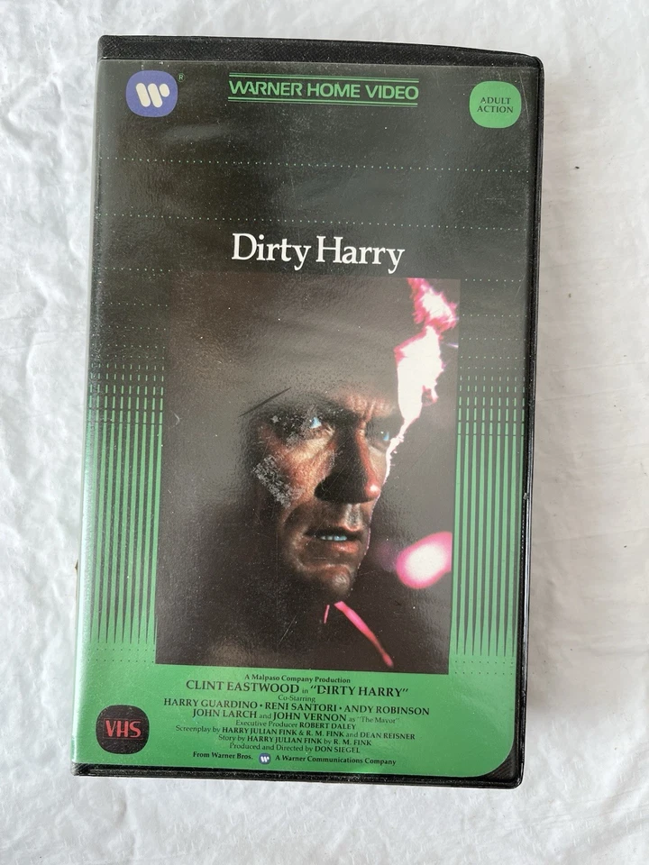Dirty Harry & Sudden Impact Clamshell VHS Warner Bros Rare Classic Two Tone Tape - Image 2 of 4