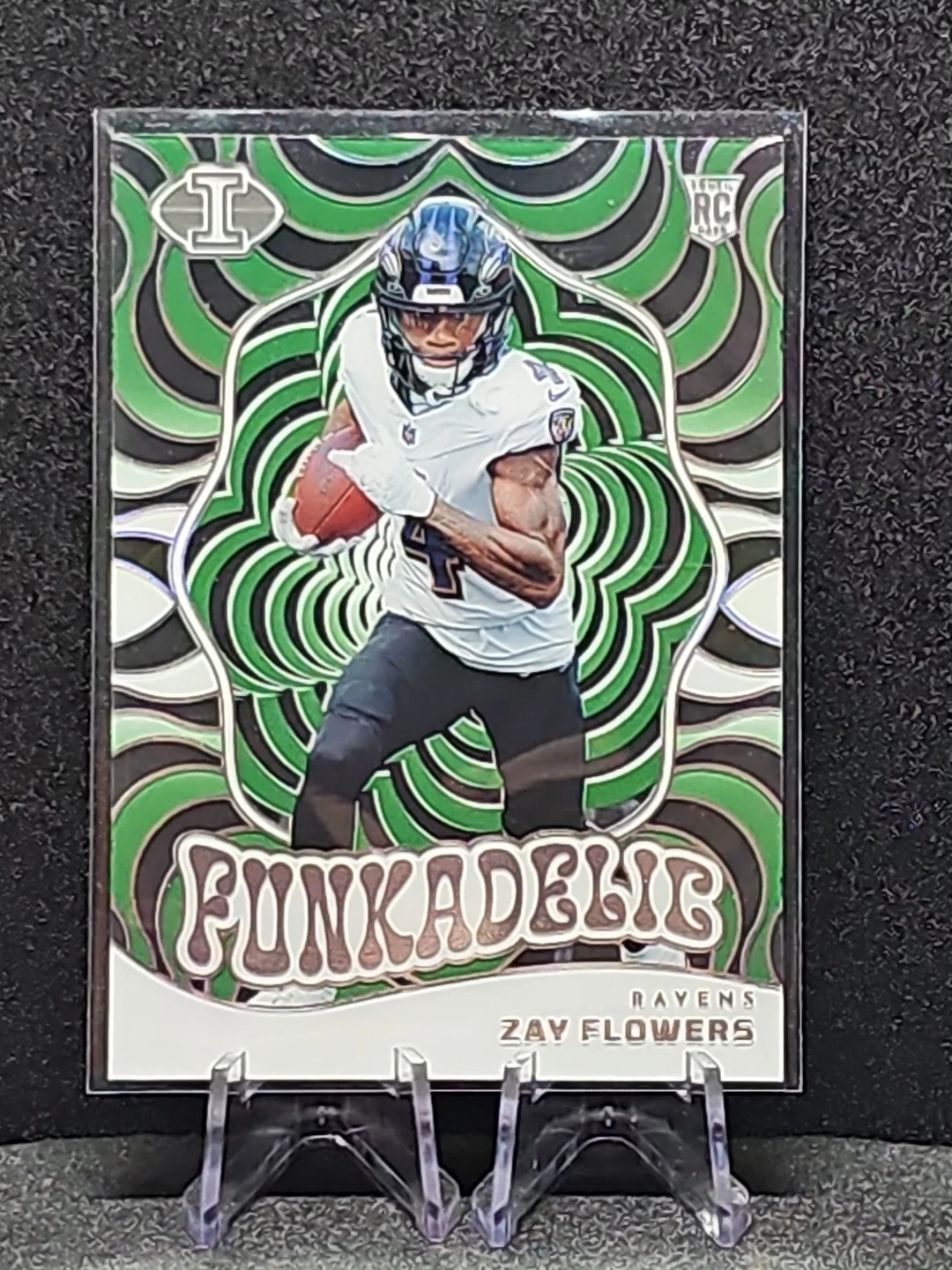 2023 Panini Illusions - Funkadelic Emerald #20 Zay Flowers (RC)
