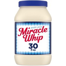 Miracle Whip Mayo-like Dressing, for a Keto and Low 29.99 Fl Oz Pack of 1 