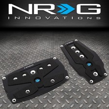 Nrg Pdl-250bk At Aluminum Foot Pedal Pad Cover Plates Set Wrubber Trim Insert Nrg Pdl-250bk At Aluminum Foot Pedal Pad Cover Plates Set Wrubber Trim Insert